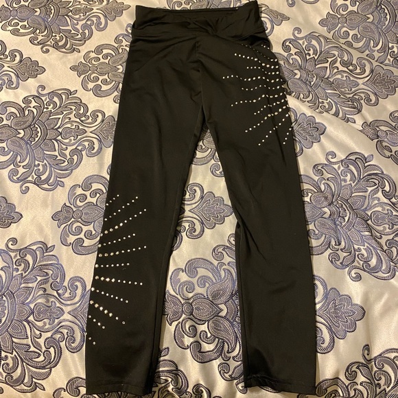 Two pairs Justice High Waist Leggings, Sz 12/14 - Picture 4 of 5